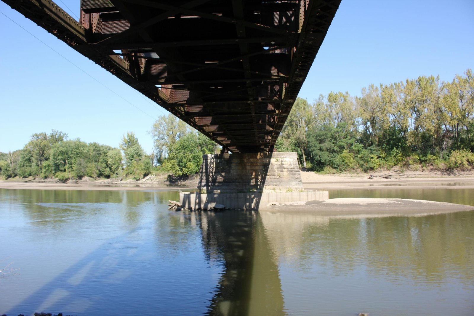 Under bridge